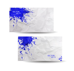 Business cards template. Abstract spray paint. Colorful watercolor.