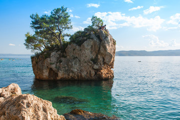 Famous rock in Brela