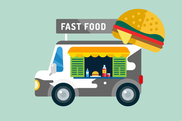 Fast food car van