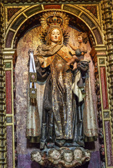Virgin Mary Statue San Juan Bautista Church Avila Castile Spain