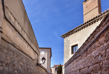 Avila Narrow City Streets Castle Walls Cityscape Castile Spain