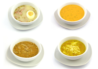 zestaw różnych zup