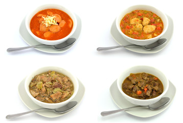 zestaw różnych potraw