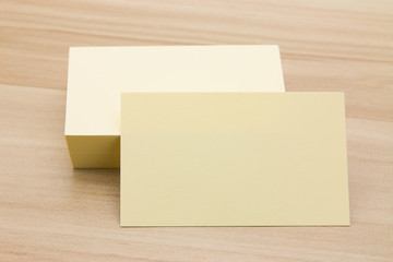 Business card at the desk