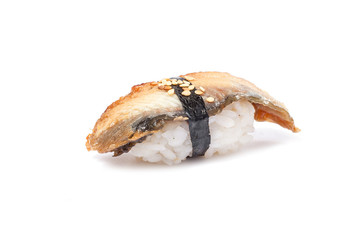 Japanese sushi with fresh seafood