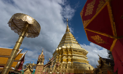 Doi Suthep stupa is a golden stupa where is the north of Thailand.