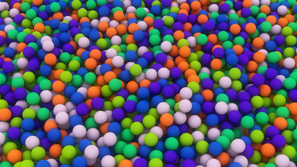 Various colored balls