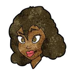 cartoon pretty woman