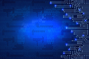 Electronic circuit and  binary code