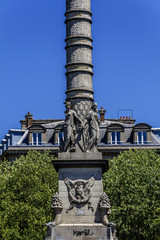 Fontaine du Palmier (1750 - 1832) at Place du Chatelet, Paris.