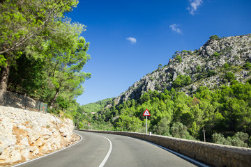 Beautiful view of Sierra de Tramuntana, Mallorca, Spain