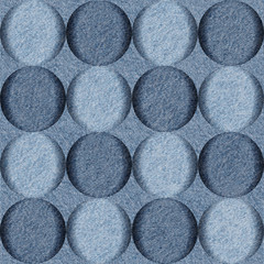 Bubble decorative pattern - seamless pattern - blue jeans textil