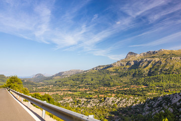 Beautiful view of Sierra de Tramuntana, Mallorca, Spain