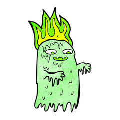 cartoon spooky ghost