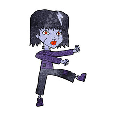 cartoon undead girl