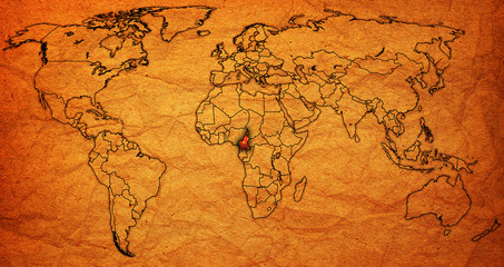 cameroon territory on actual world map