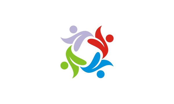 people diversity colored logo