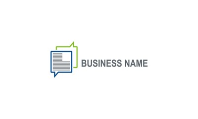 data communication talk business logo