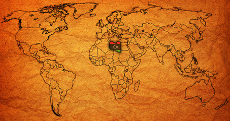 libya territory on world map