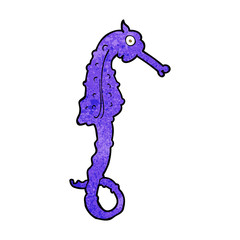 cartoon sea horse