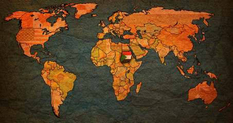 sudan territory on world map