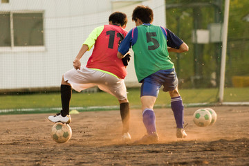 サッカー　フットボール © makieni