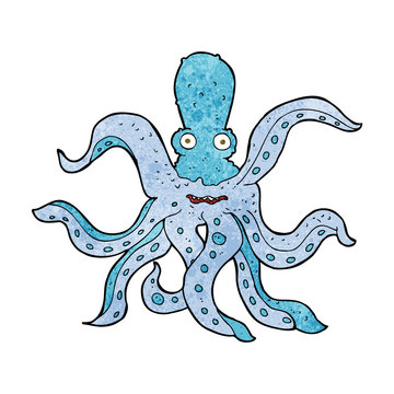 cartoon giant octopus