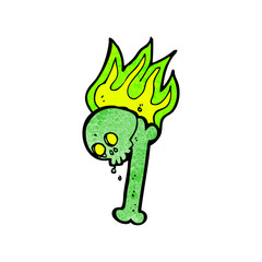 cartoon halloween bone number