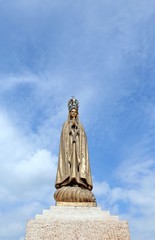 statue of Virgin Mary with  the precious Crown