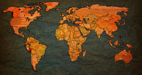 peru territory on world map