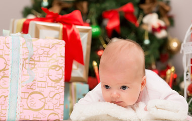 Among the baby gifts