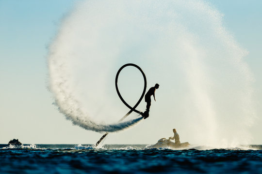 Flyboarding Stock Photo - Download Image Now - Flyboarding, Jet