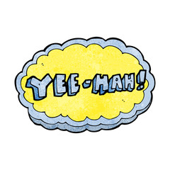 cartoon yeehah symbol