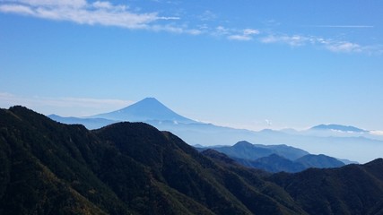 金峰山から見た富士山