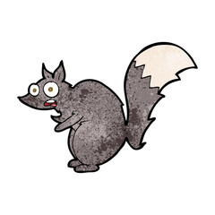 funny startled squirrel cartoon