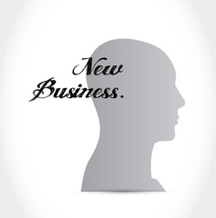 new business mind sign concept