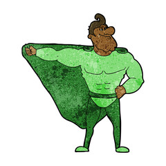 funny cartoon superhero