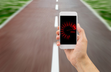 tachometer in the smartphone