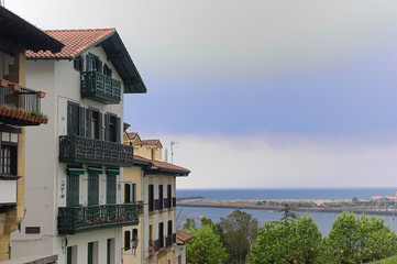 view of Hondarribia , Basque Country , Spain