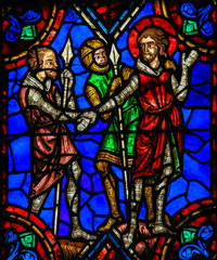 Fototapeta premium Stained glass window in Tours