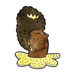 cartoon queen head