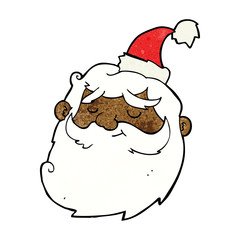 cartoon santa claus face