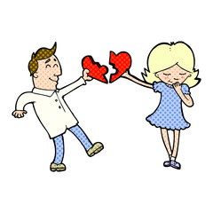 cartoon couple in love
