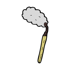 cartoon burnt match