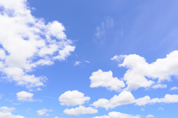 Naklejka na ściany i meble Blue sky and clouds for background.
