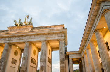 Brandenburg Gate in the evening