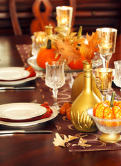 Thanksgiving table setting