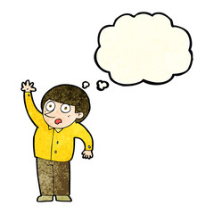 cartoon man asking question with thought bubble