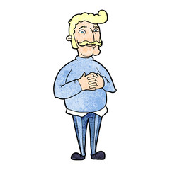 cartoon mustache man