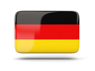 Square icon with flag of germany